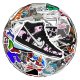 (image for) Popular Sneakers Gym Shoes Stickers Non Repeating Vinyl 50pcs