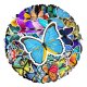 (image for) Butterfly Butterflies #2 Decal Stickers Non Repeating Vinyl 50pc