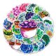 (image for) Succulents Juicy Plant Decal Stickers Non Repeating Vinyl 50pcs
