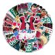 (image for) Squid Game #1 Decal Stickers Survival Game Non Repeating 50 pcs