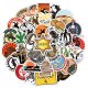 (image for) Cowboy Old West Decal Stickers Non Repeating Vinyl 50 pcs
