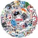 (image for) Lacrosse Team Sport Decal Stickers Non Repeating 50 pcs