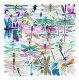 (image for) Dragonflies Dragonfly Decal Stickers Non Repeating Vinyl 50pc