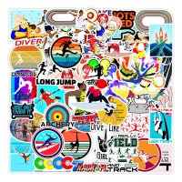 (image for) Summer Olympic Games Decal Stickers Non Repeating Vinyl 50pc