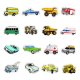 (image for) Cars Trucks Vehicles Decal Stickers Non Repeating Vinyl 50pc