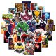 (image for) Superhero DC Marvel Decal Vinyl Sticker 50pcs