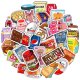 (image for) Name Brand Food Drink Vinyl Decal Stickers Non Repeating 50pcs