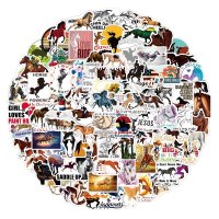 (image for) Horse Animal Lover Vinyl Decal Stickers Non Repeating 100 pcs