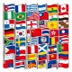 (image for) National Flags Vinyl Decal Stickers Non Repeating 50pc