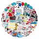(image for) Children Christmas Grinch Decal Vinyl Sticker Non Repeating 50pc