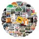 (image for) Hunting and Fishing Decal Stickers Non Repeating Vinyl 50 pcs