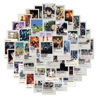(image for) Mixed Anime Decal Stickers Poster Style #1 Non-Repeating 50pcs