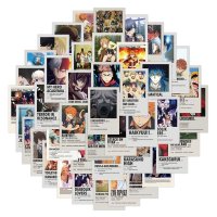 (image for) Mixed Anime Decal Stickers Poster Style #2 Non-Repeating 50pcs