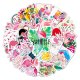 (image for) Pink Flamingo Sticker Vinyl Decal 50pcs (1511 #2)
