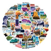 (image for) 50 States USA Sticker Pack (1626) 50 pcs