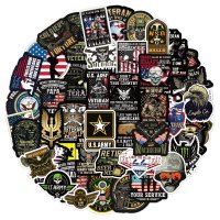 (image for) Veterans Military Sticker Vinyl Decal 50pcs (1628)