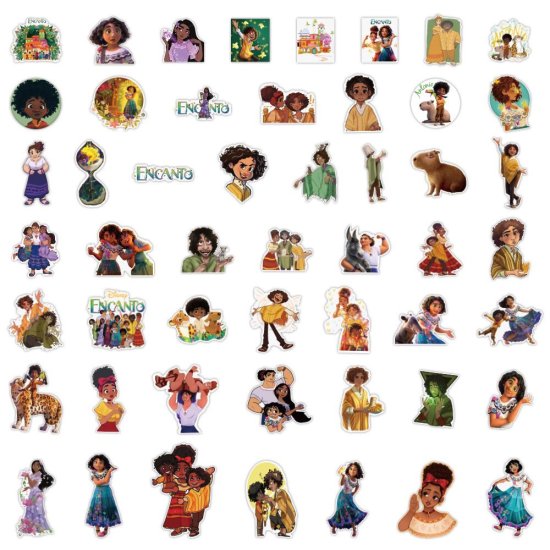 (image for) Encanto Disney Stickers Cartoon Mirabel Decal Pack 50pc (1672) - Click Image to Close