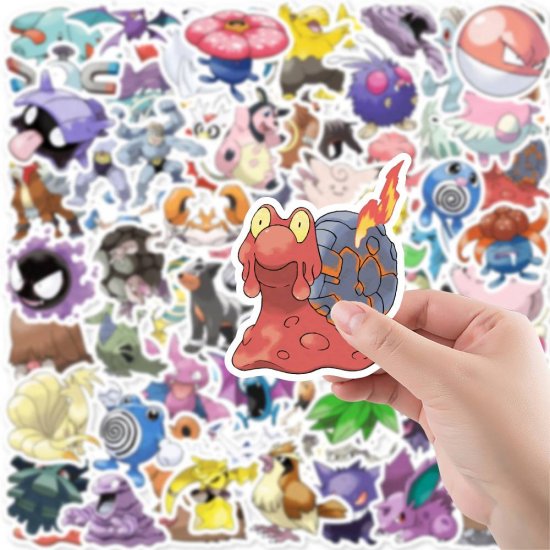 (image for) Pokemon Characters Sticker Decal Vinyl Stickers 80pcs (1885) - Click Image to Close