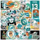 (image for) Miami Dolphins Sticker Decal Vinyl Stickers 50pcs (1899)