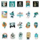 (image for) Miami Dolphins Sticker Decal Vinyl Stickers 50pcs (1899)