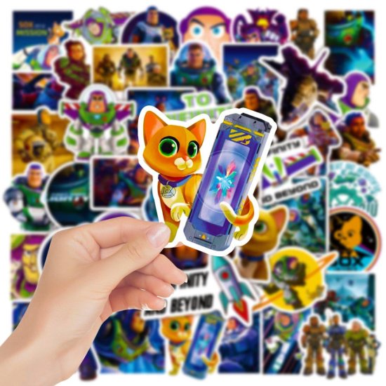 (image for) Buzz Lightyear Toy Sticker Decal Vinyl Stickers 50pcs (1954 #2) - Click Image to Close