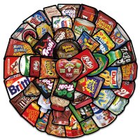 (image for) Food Drink Random Sticker Decal Vinyl Stickers 50pcs (2028) ?
