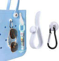 (image for) 3pc Hook & Carabiner Accessories White Compatible with all Bogg Bags