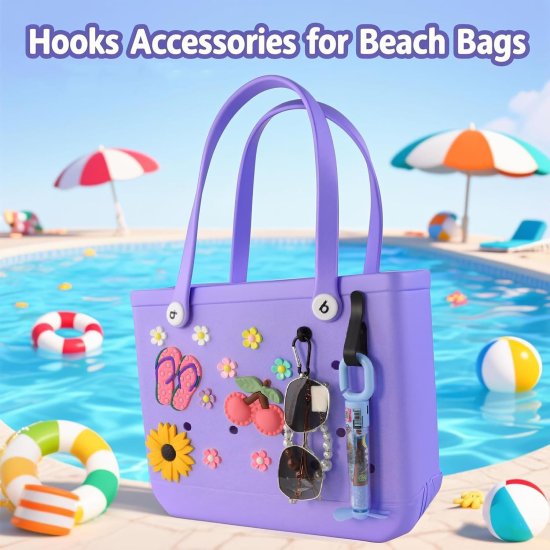 (image for) 3pc Hook & Carabiner Accessories Black Compatible with all Bogg Bags - Click Image to Close