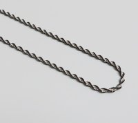 (image for) 925 Sterling Silver Magic Chain - Black & Silver 18"