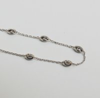 (image for) 925 Sterling Silver Moon Link Chain - Silver 20"