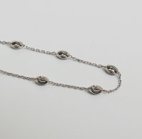 (image for) 925 Sterling Silver Moon Link Chain - Silver 24"