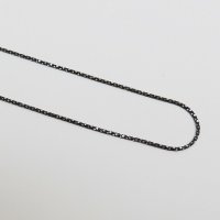 (image for) 925 Sterling Silver Diamond Cut Snake - Black 16"