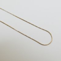 (image for) 925 Sterling Silver Diamond Cut Snake - Gold 18"