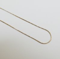 (image for) 925 Sterling Silver Diamond Cut Snake - Gold 20"