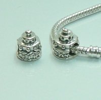 (image for) Charm 925 Silver - Happy Birthday Cake
