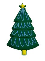 (image for) Christmas Tree Bag Charm Compatible for Bogg, Simply Southern & Other Major Brands