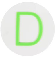 (image for) D - Round Letter Charm for Our Beach Bags Jumbo Charms Compatible for bogg, Simply Southern