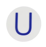 (image for) U - Round Letter Charm for Our Beach Bags Jumbo Charms Compatible for bogg, Simply Southern