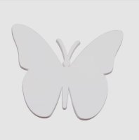 (image for) Butterfly White Bag Charm Compatible for Bogg, Simply Southern & Other Major Brands
