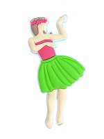 (image for) Hawaii Island Girl Bag Charm Compatible for Bogg, Simply Southern & Other Major Brands