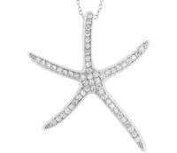 (image for) 925 - Sterling - Starfish Micro Pave Pendant