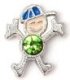 (image for) Memory Locket Charms Boy Birthstone August