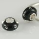 (image for) 925 Glass Beads - Bubble - Black