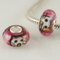 (image for) 925 Glass Beads - Kitty Cat