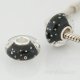 (image for) 925 Glass Beads - Bubble - Black