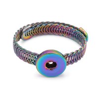(image for) Snap Jewelry Rainbow Bracelet Coil Wrap One Size Fits All 18mm