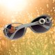 (image for) Snap Jewelry Sunglasses White with Silver Accents fits 18-20mm