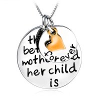 (image for) 925 Sterling Tricolor The love between a Mother & Child 18" Box