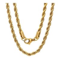 (image for) Stainless Steel 2mm Rope Chain - 32" Gold