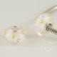 (image for) 925 Glass Beads - CZ Stone - Clear, Pink & Yellow